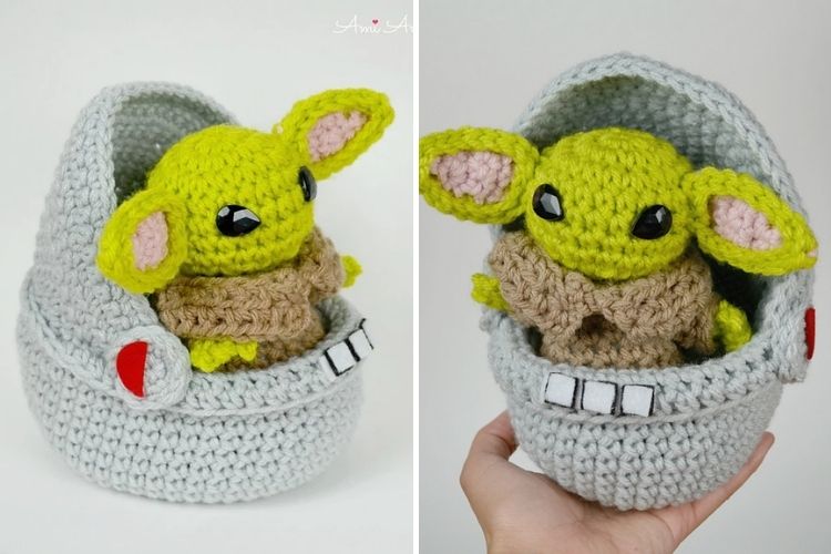 Star wars yoda crochet pattern.