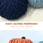 Cozy alpine pumpkins free crochet pattern.