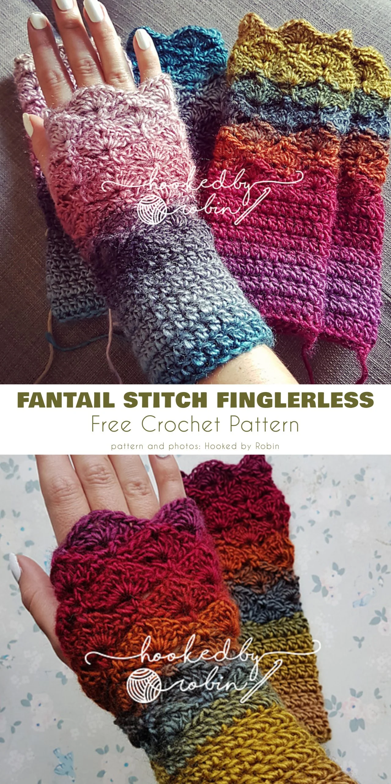 fantail stitch fingerless