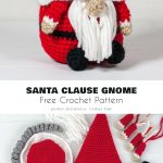 Santa clause gnome free crochet pattern.