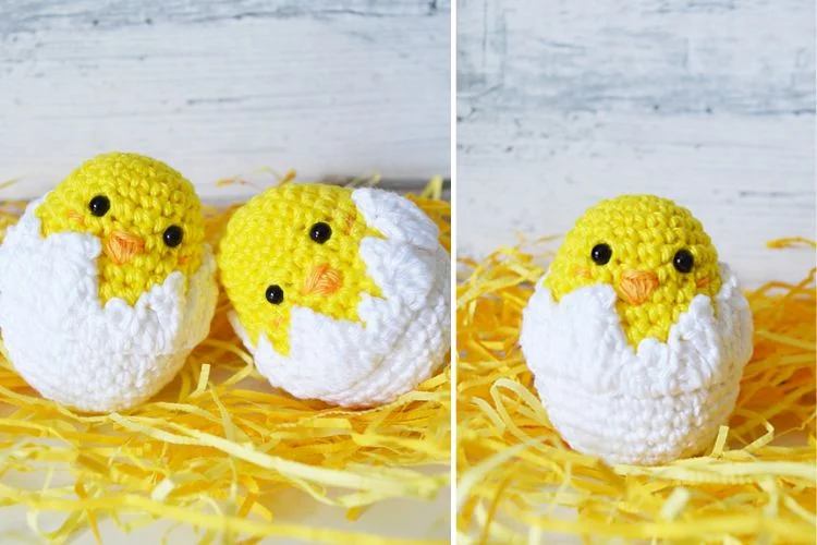 Easter chick crochet pattern.