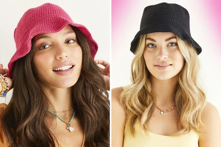 A woman wearing a hat and a woman wearing a hat.