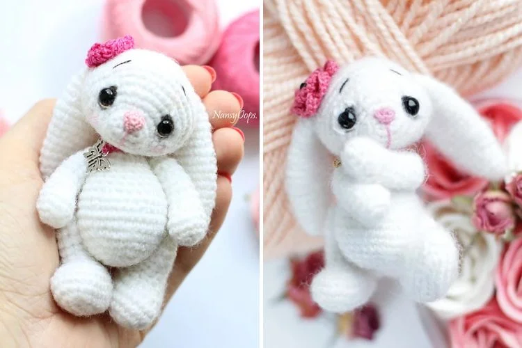 Crochet bunny amigurumi pattern.