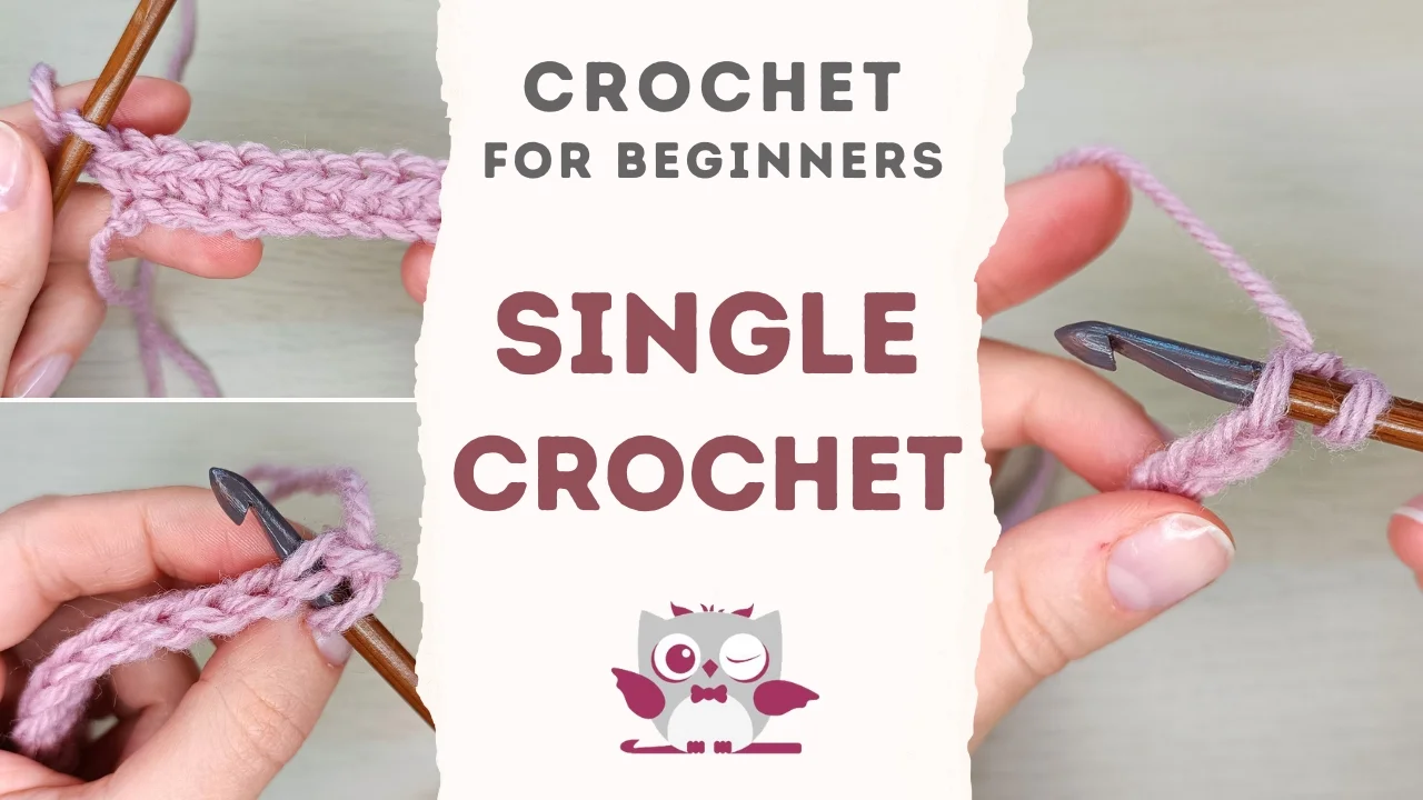 How to crochet a single crochet for beginners.