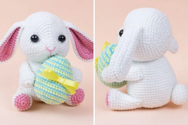 Easter bunny amigurumi pattern.