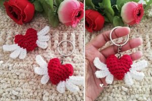 Heart Angel Keychain