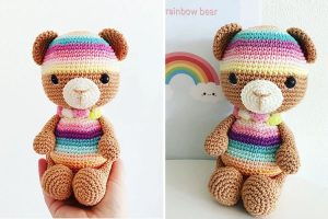Essie Rainbow Bear Amigurumi