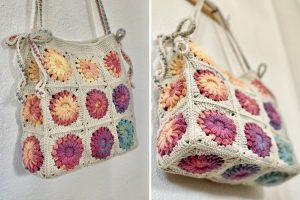 Rainbow Sunburst Tote Bag
