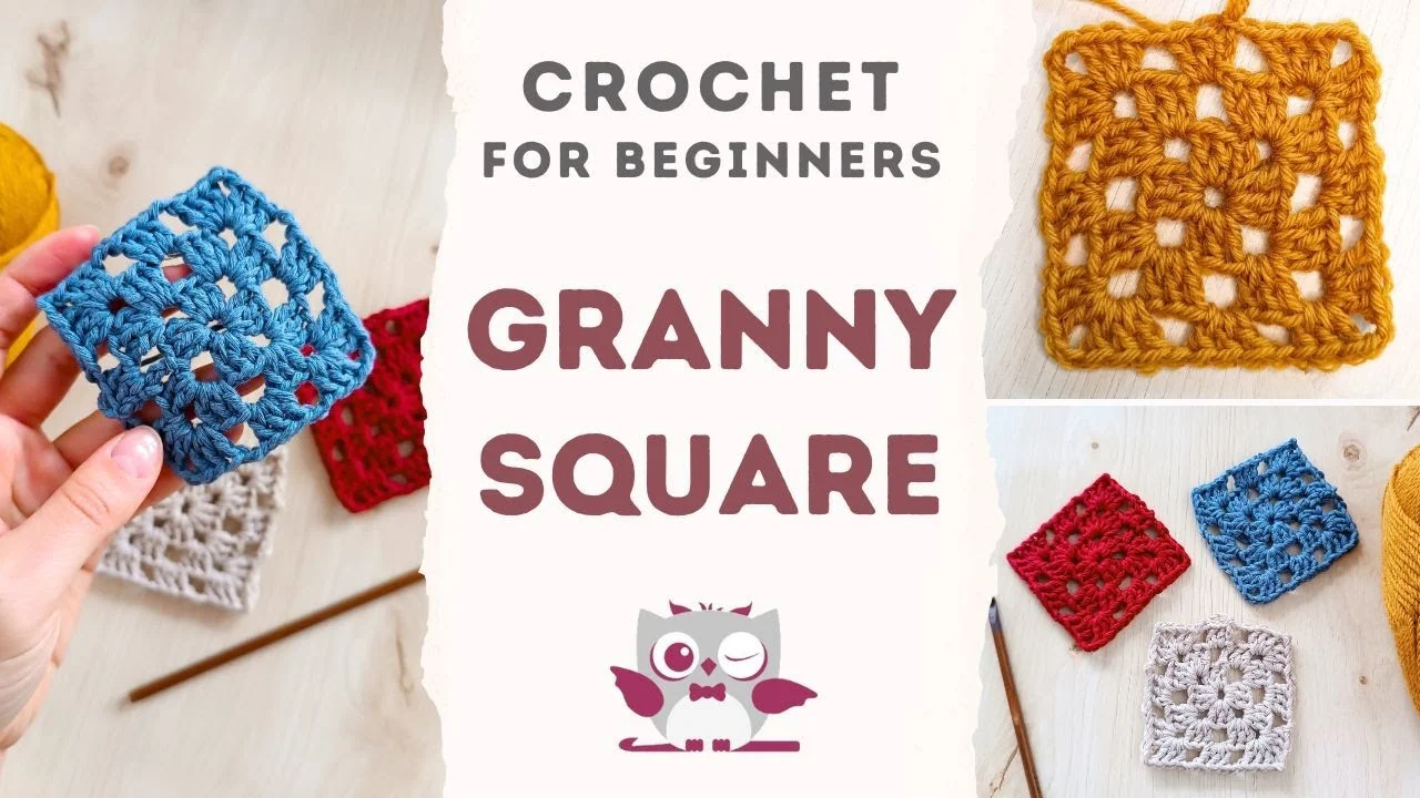 how to crochet granny square for beginners