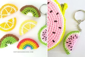 Fruit Slice Keychains