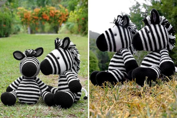 crochet zebra amigurumi