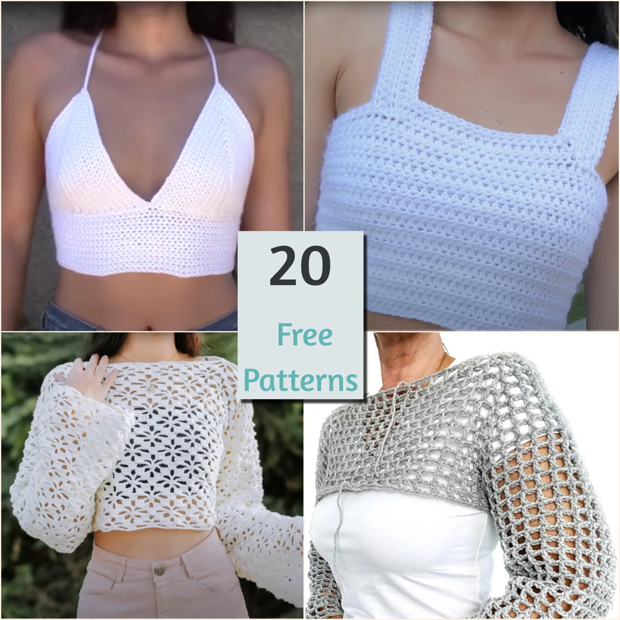 White Crochet Crop Top Patterns for Your Next Project