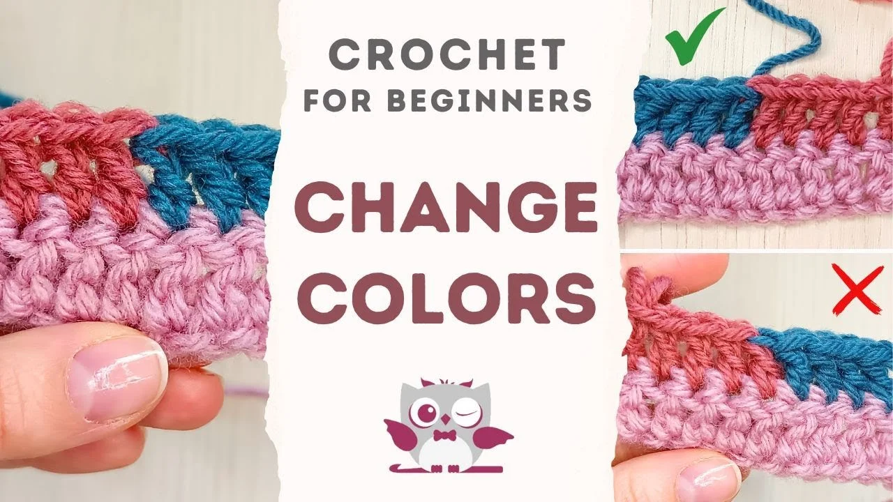 how to change colors in crochet