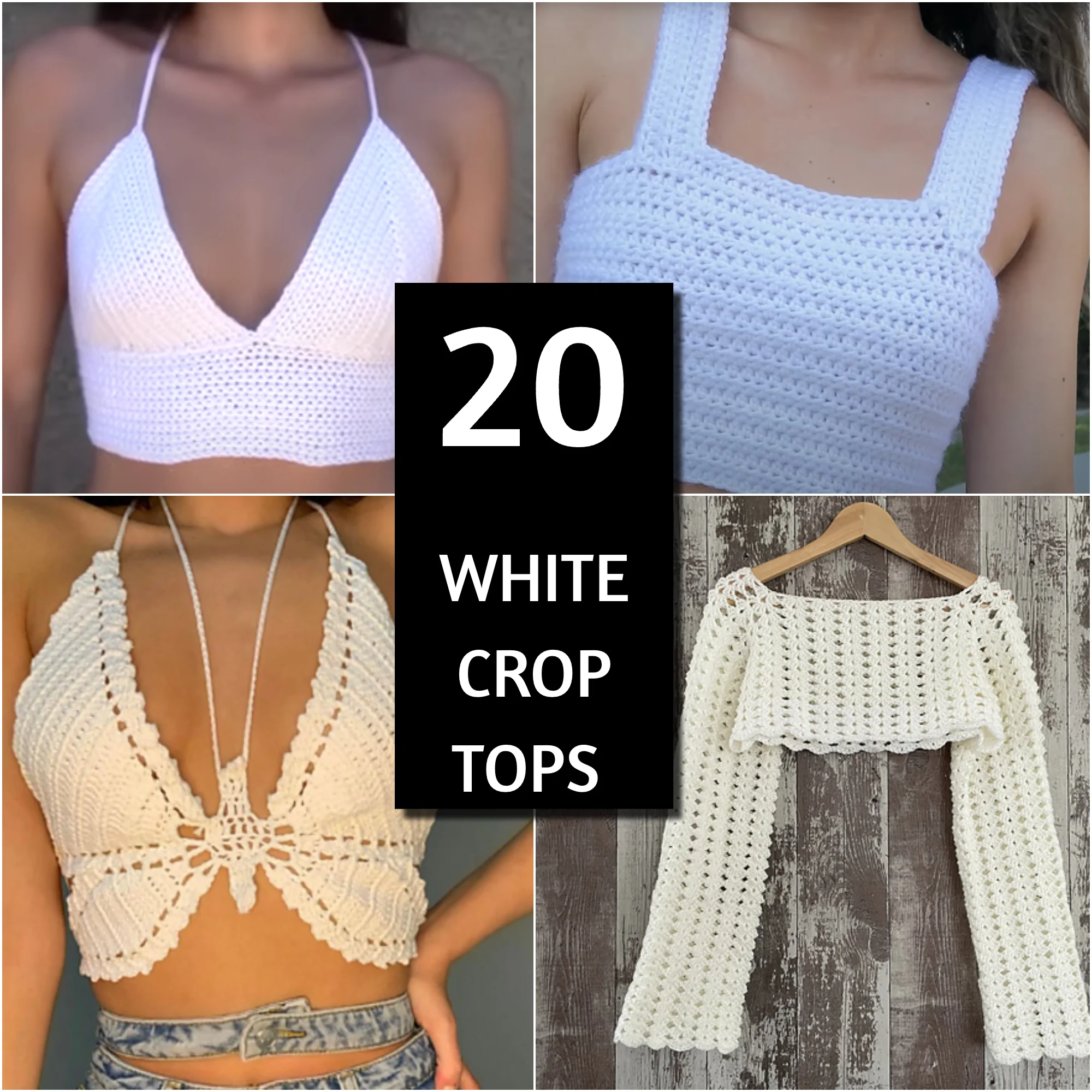 white crop top crochet patterns free