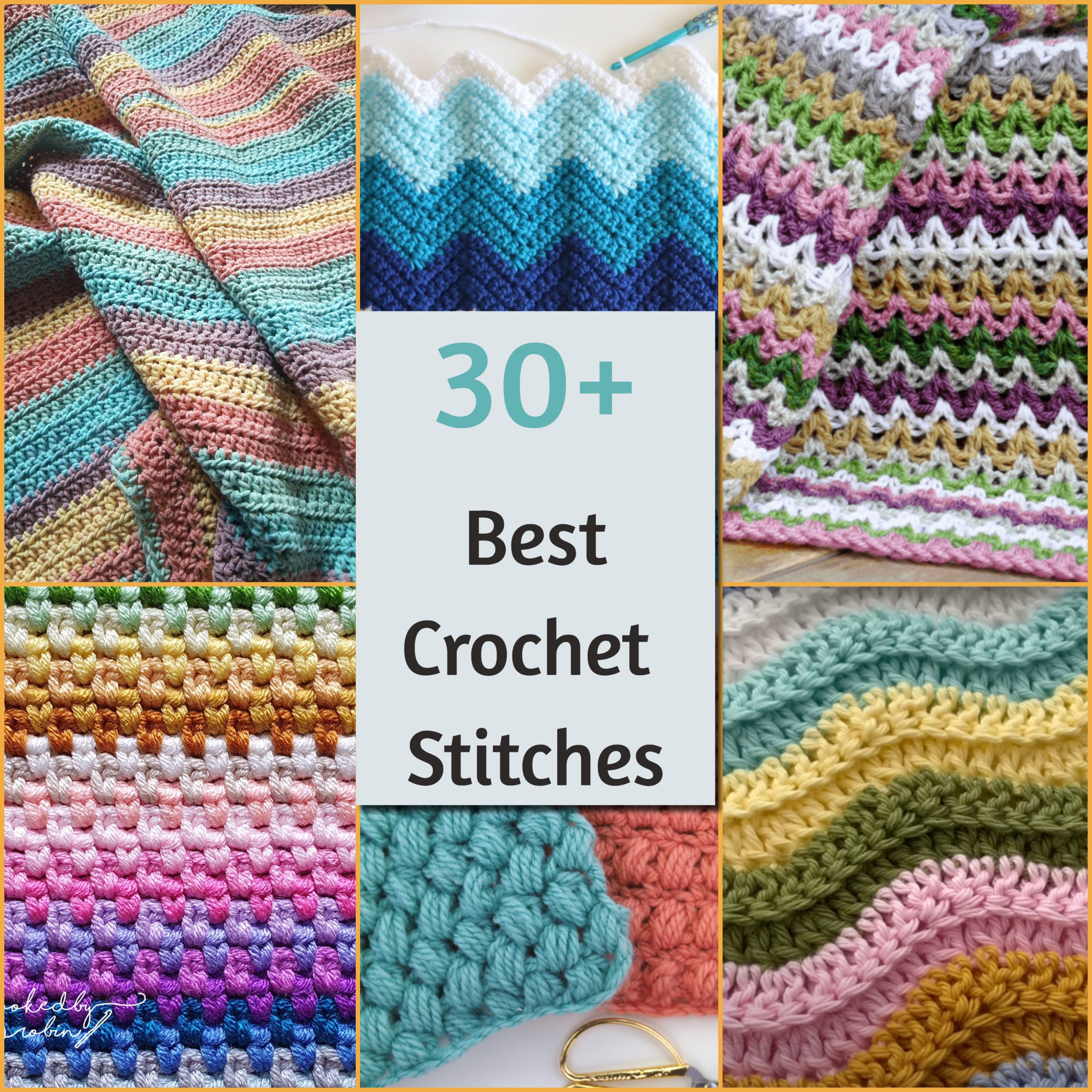 30+ the best most useful crochet stitches