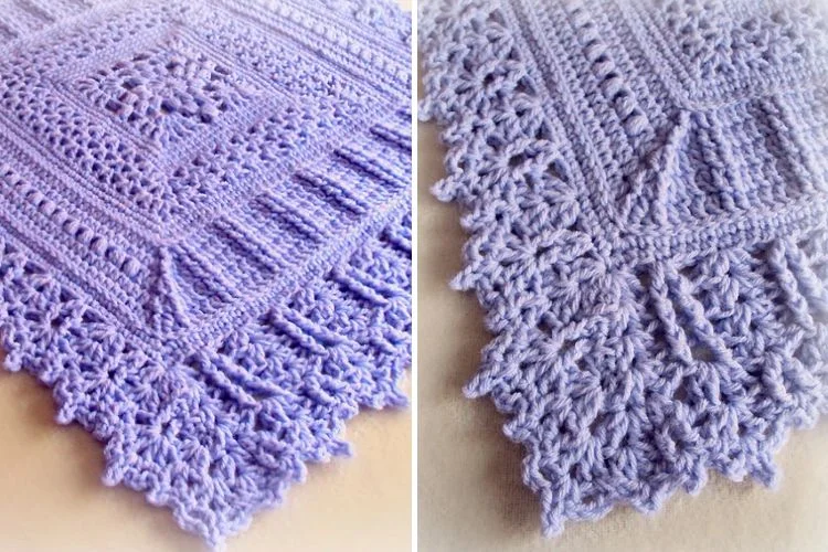 a beautiful crochet baby blanket