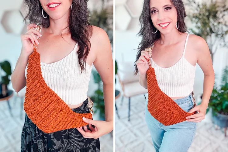 crochet crossbody bag