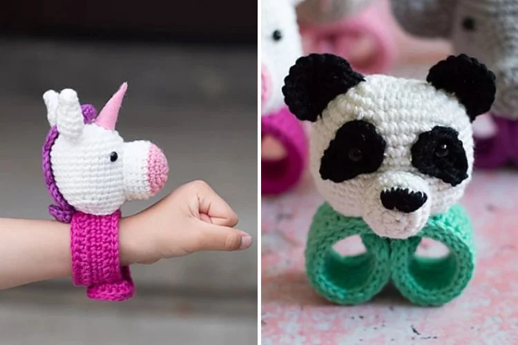 crochet animal bracelets