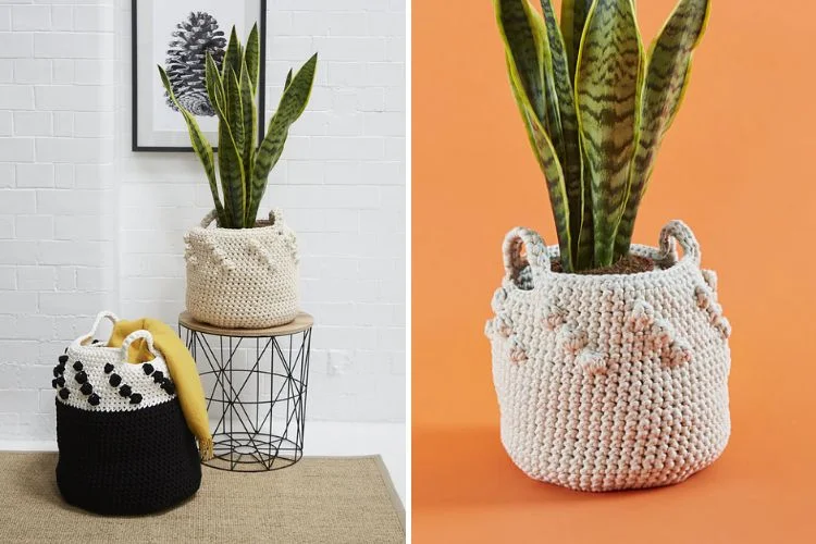 crochet baskets