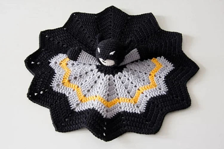 Batman crochet security blanket