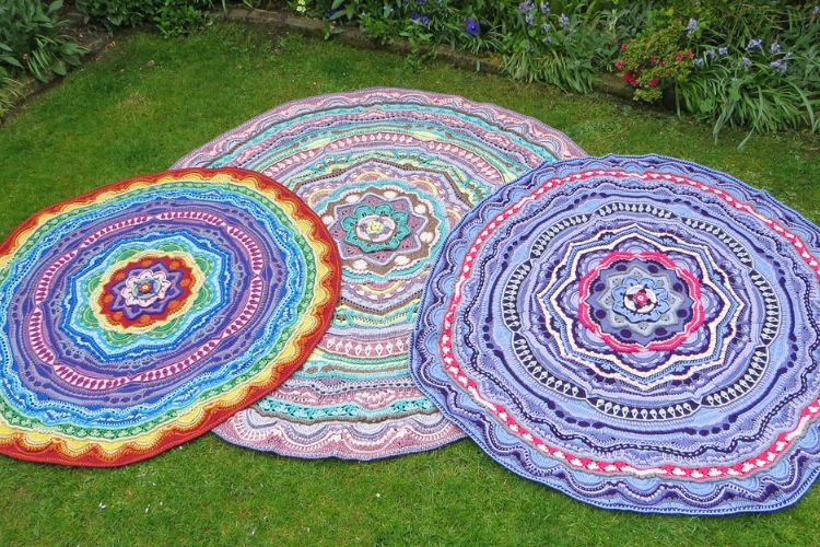 intricate crochet mandala blanket