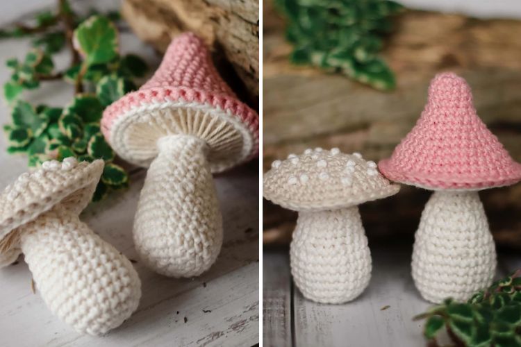 crochet mushroom amigurumi