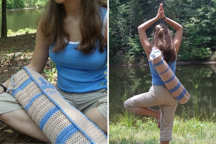 crochet yoga mat