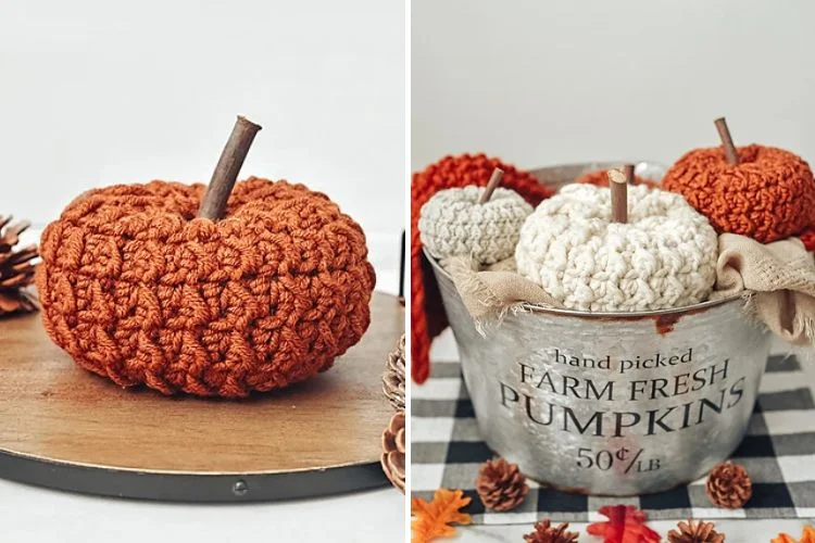 cozy crochet pumpkin amigurumi