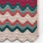 lazy wave baby blanket free crochet pattern