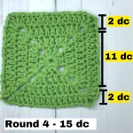 solid granny square tutorial