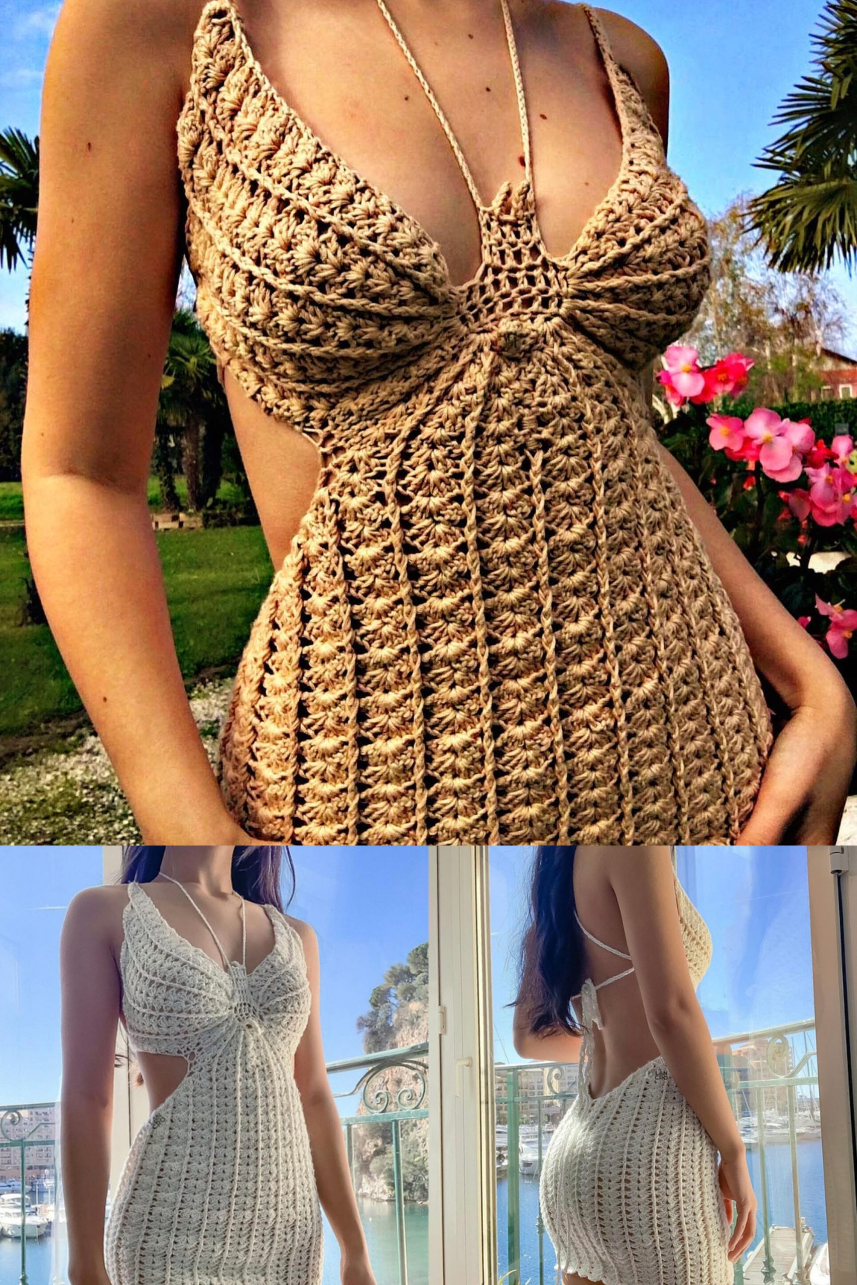 butterfly crochet dress