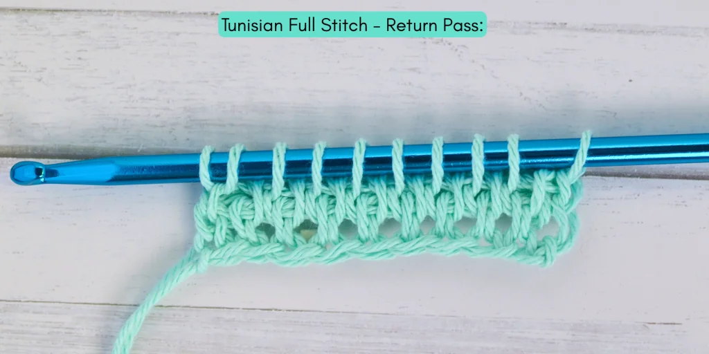 Tunisian Full Stitch photo tutorial 7