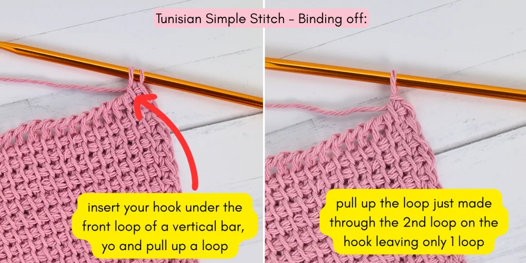 Tunisian Knit Stitch photo tutorial 7