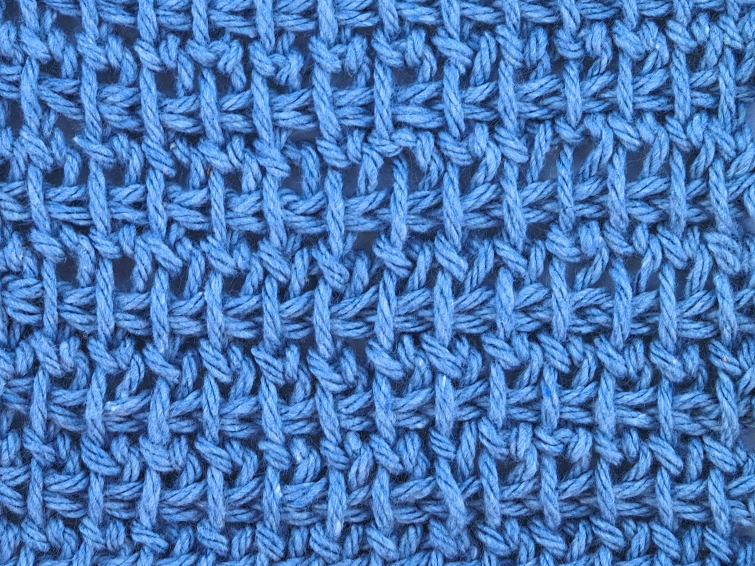 Tunisian Extended Simple Stitch (EXTSS)