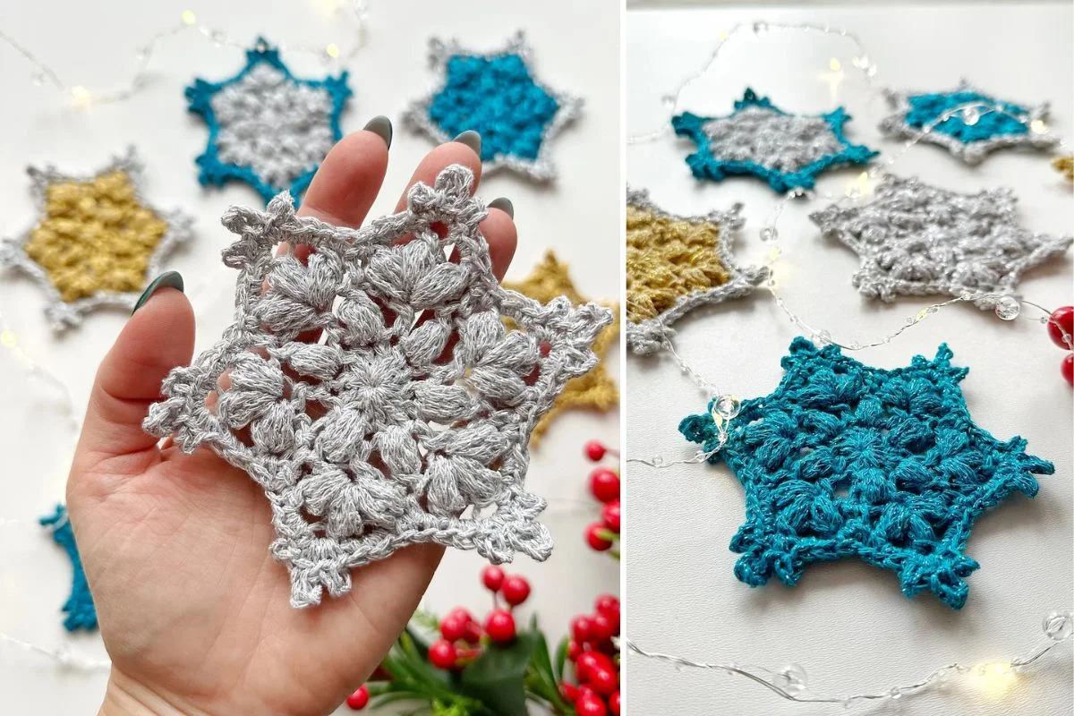 beautiful crochet snowflake ornaments