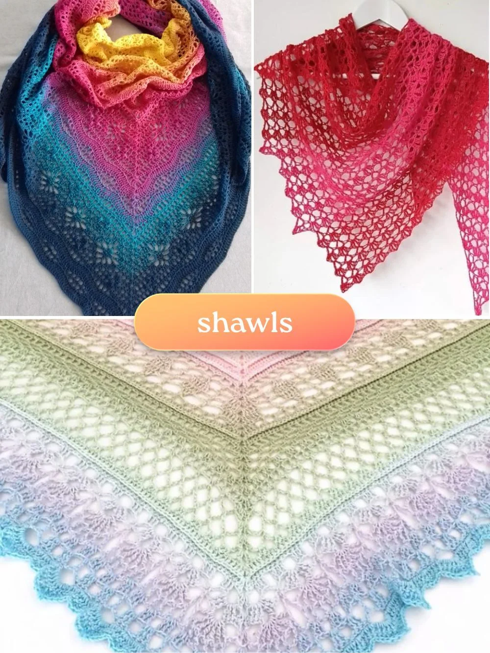 Free Crochet Triangle Shawls Patterns